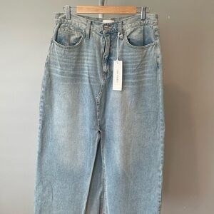 DRIFTWOOD Light Blue Denim Maxi Skirt Large NWT